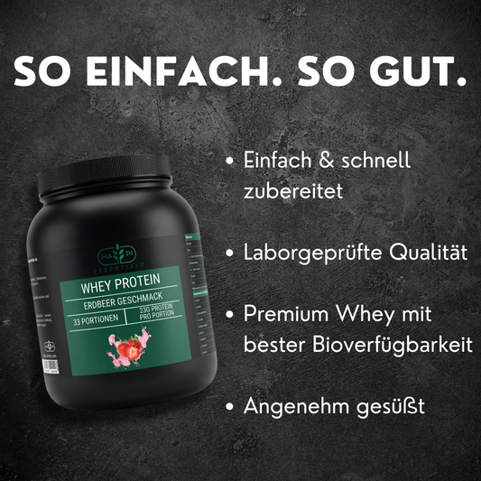 Premium Whey Protein Erdbeere - 1.000g