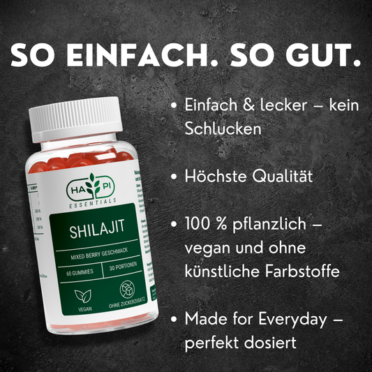 Shilajit Gummies 1000 + Vitamin C, B6, B12