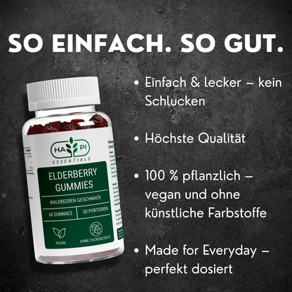 Elderberry + Vitamin C + Zink Gummies