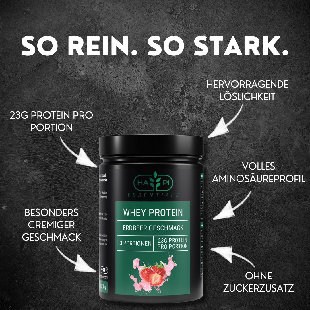 Premium Whey Protein Erdbeere - 1.000g