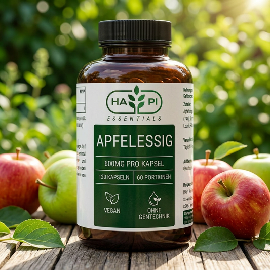 Apfelessig Extrakt Kapseln (600mg je Kapsel) - 120 vegane Kapseln