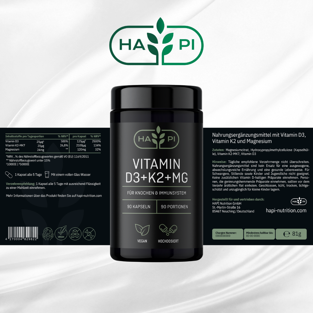 Vitamin D3 + K2 + MG