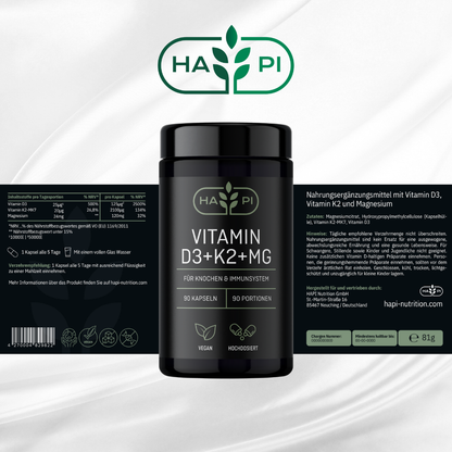 Vitamin D3 + K2 + MG