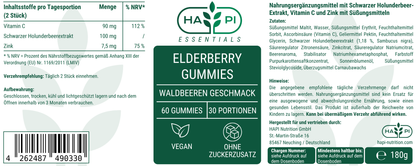 Elderberry + Vitamin C + Zink Gummies