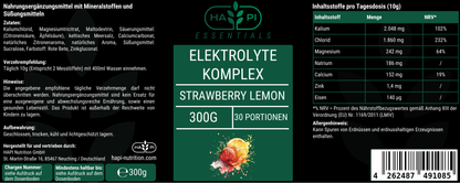 Elektrolyte Pulver Strawberry Lemon - 300g