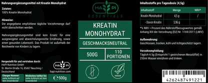 Kreatin Monohydrat - 500g