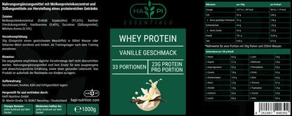 Premium Whey Protein Vanille - 1.000g