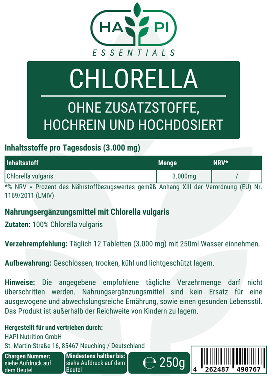 Chlorella - 1.000 Tabletten