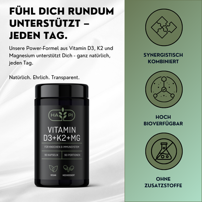 Vitamin D3 + K2 + MG