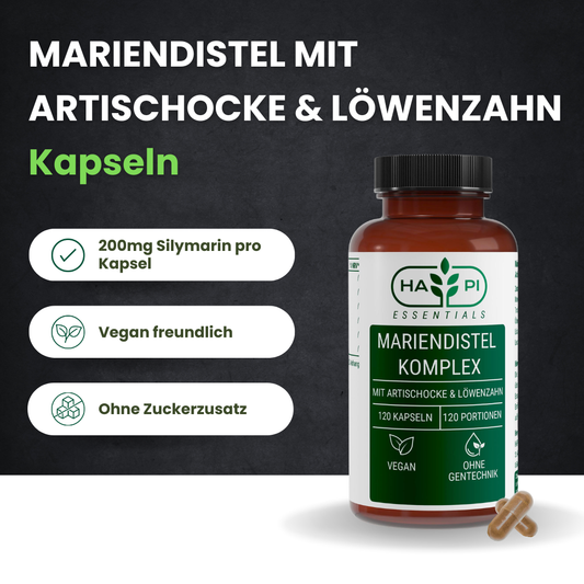 Mariendistel Artischocke Löwenzahn Komplex - 120 Kapseln
